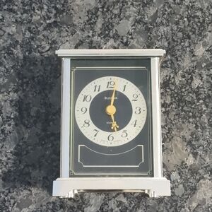 Bulova Classic Silver and Black Wall Clock
